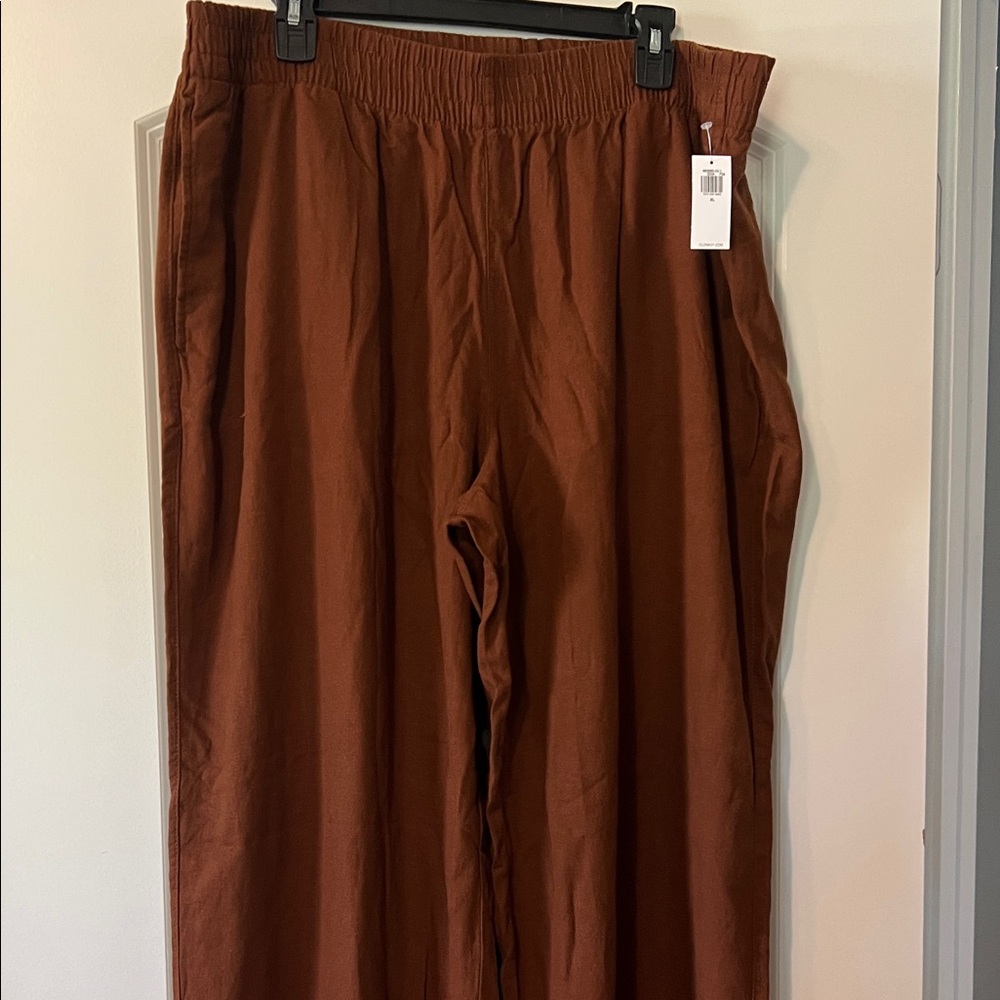 Women’s linen Brown Pants